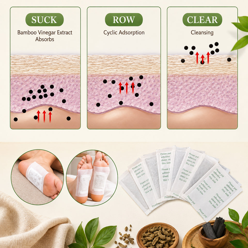 100% Herbal & Gentle Ingredient Detox Foot Pads